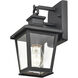 Bellmon 1 Light 10 inch Powder Coated Black Outdoor Wall Sconce